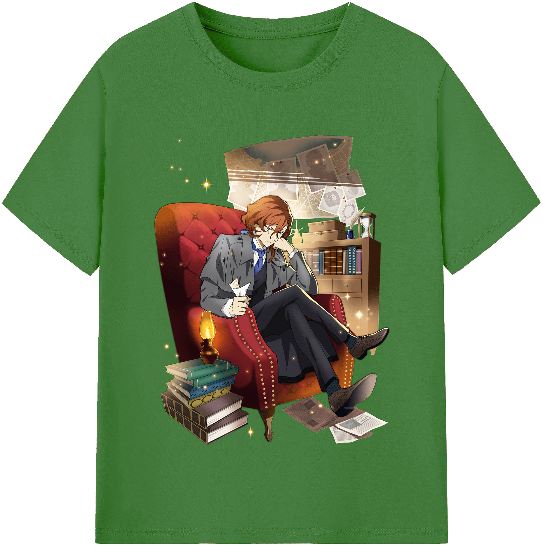 （画像用） 文豪ストレイドッグス Bungo Stray Dogs レディースカジュアルプリントTシャツ（綿100％）